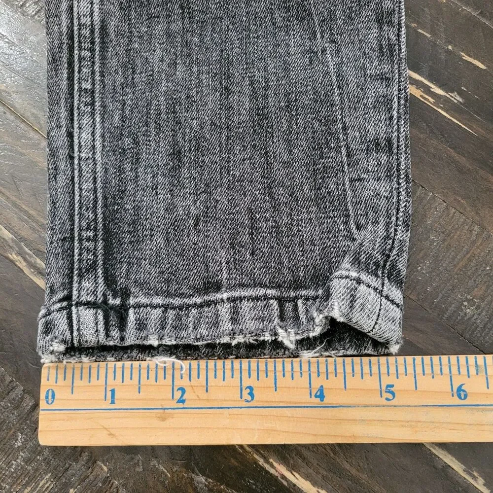 Zara Men’s Grey Acid Wash Skinny Jeans US 36 Distressed Slim Fit Streetwear
